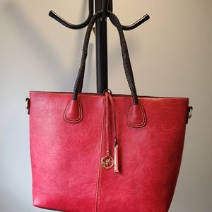 Leather tote